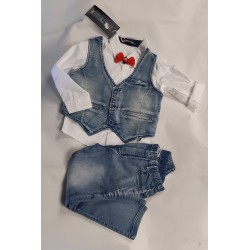 Completo jeans con gilet...